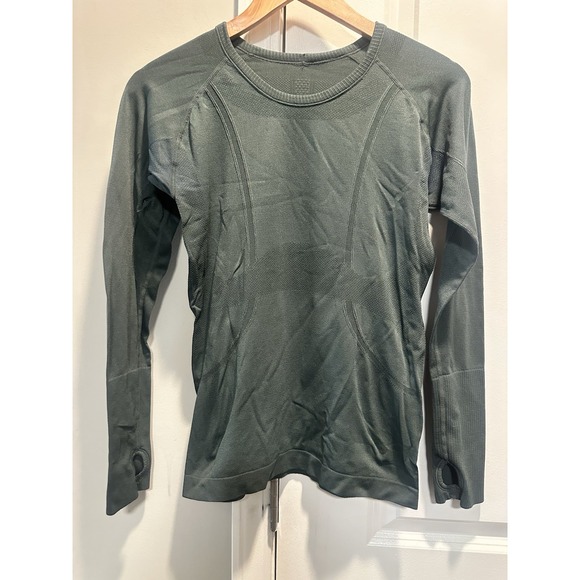 Lululemon Green Swiftly Long Sleeve Size 8 - Picture 1 of 5